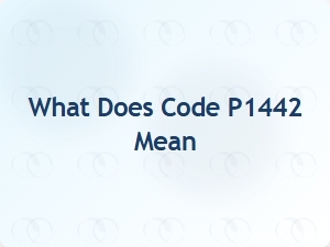 What Does Code P1442 Mean